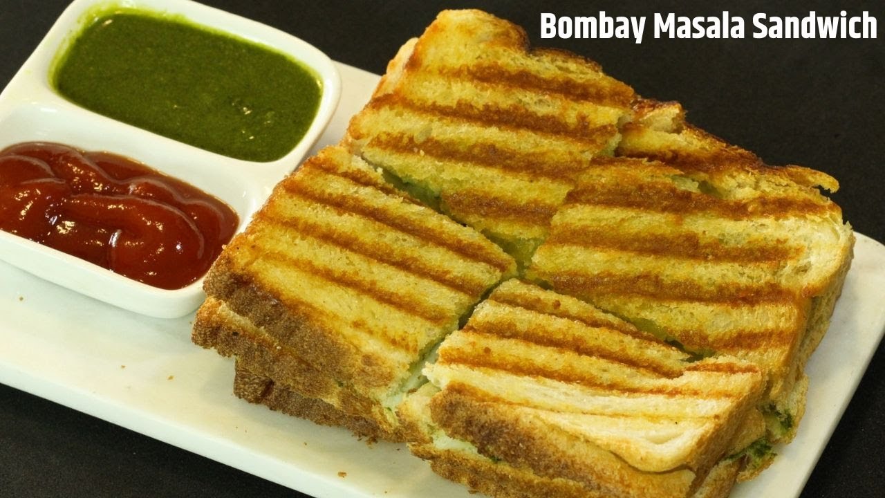 तीन लेअर वाला क्रिस्प करारा, चिजी सँडविच | Bombay Special Sandwich | Street Sandwich |MadhurasRecipe