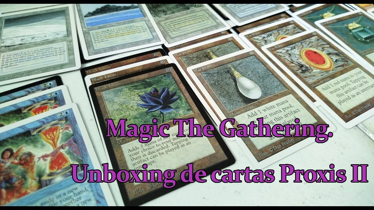 Magic. Proxis recibidas de proveedor asiático II  y cajas para mazos.