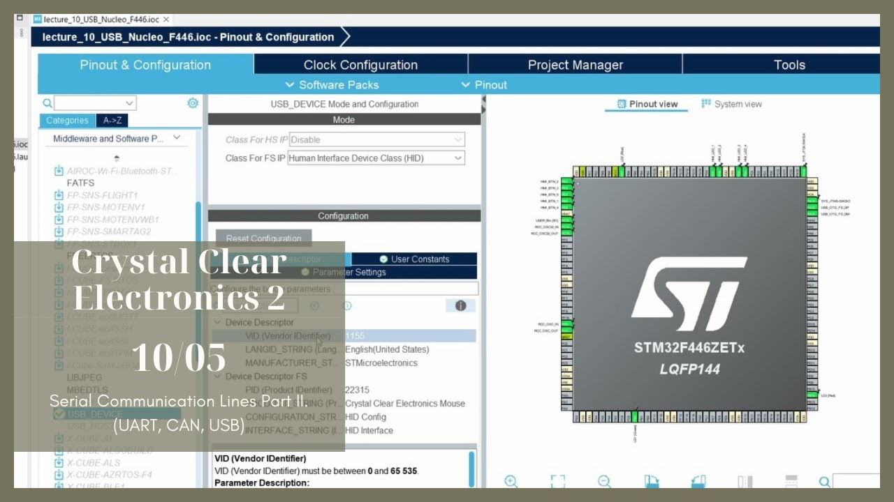 (IT) 10/05 - Serial Communication Lines Part II. (UART, CAN, USB)