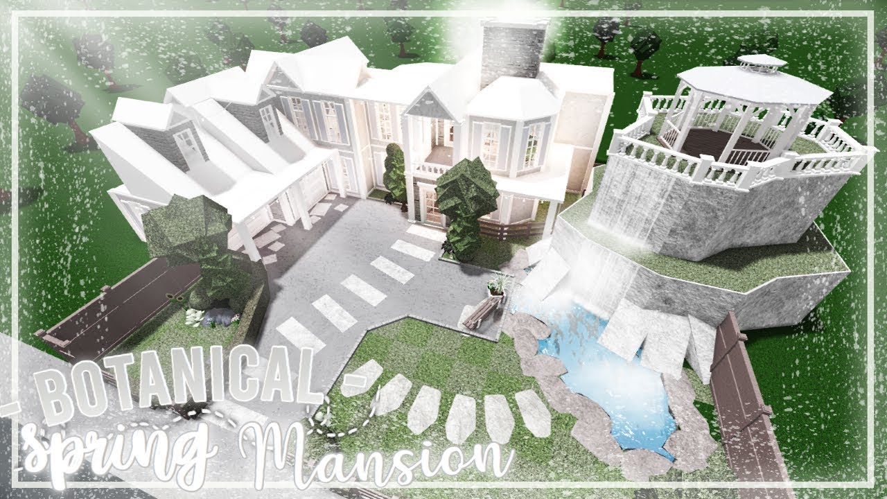⋆⋅☆ Botanical Spring Mansion ☆⋅⋆ -Bloxburg Speedbuild- -Nixilia-