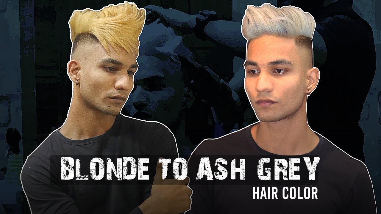 Blonde To Ash Grey Hair Color Transformation l The Rehaan Waqhar | Vlog 1