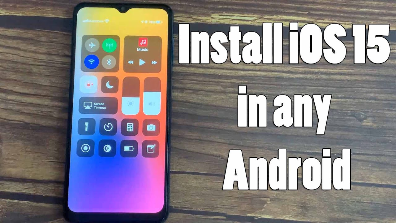How to install iOS 15 in any Android | iOS on Android | Complete iOS Look