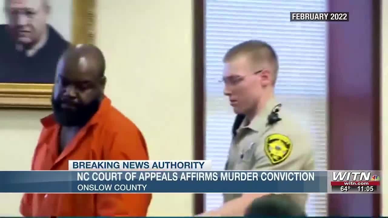 NC Court of Appeals upholds murder conviction in Onslow County