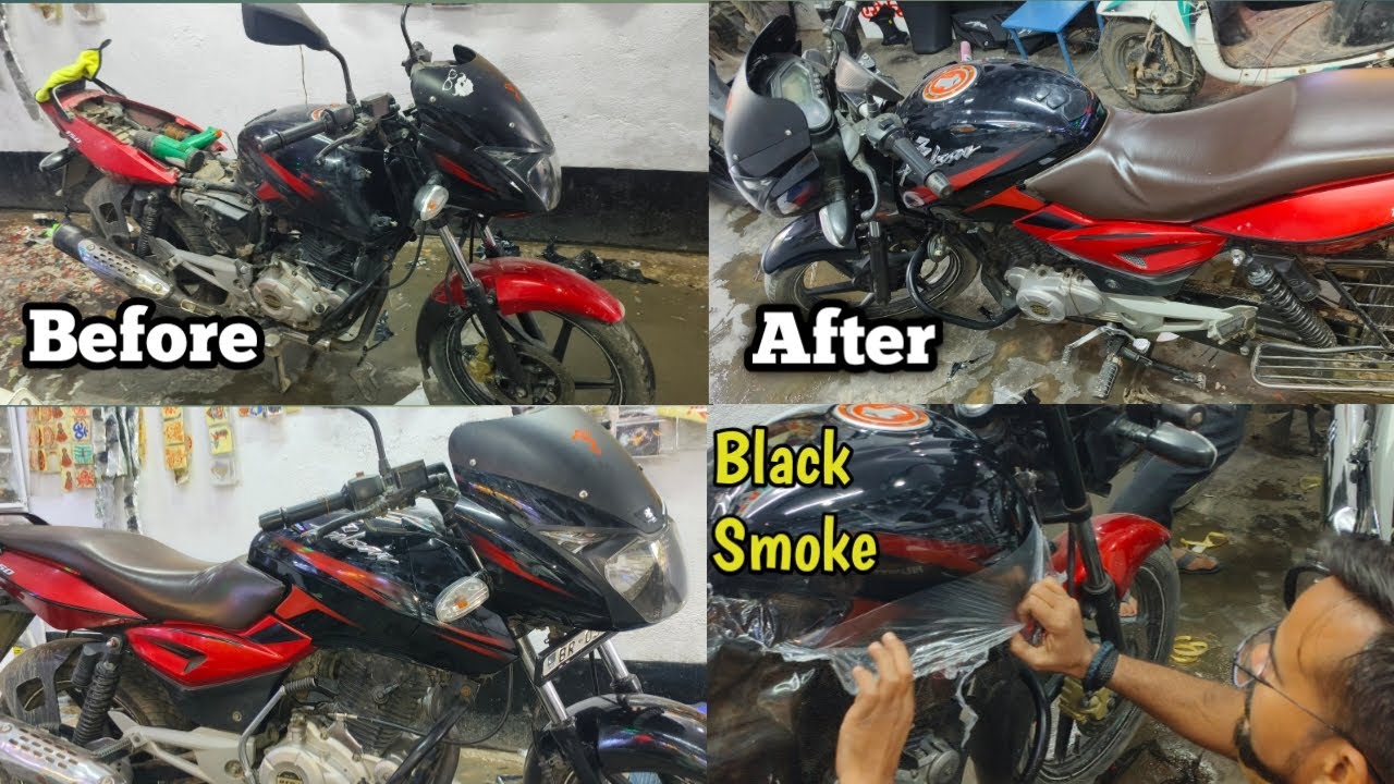 Pulsar 150 New Modification | Pulsar Tank Smoke |  Pulsar Company Grafik Sticker | Pulsar Tank warp 