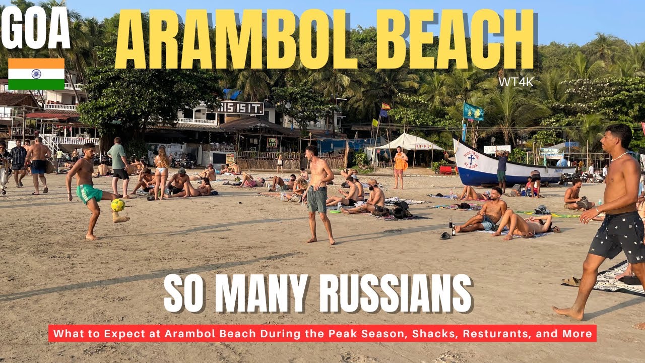 Незабываемый пляж Арамболь, Гоа | ГОА VLOG | Окунитесь в русскую атмосферу, хижины и захватывающи...