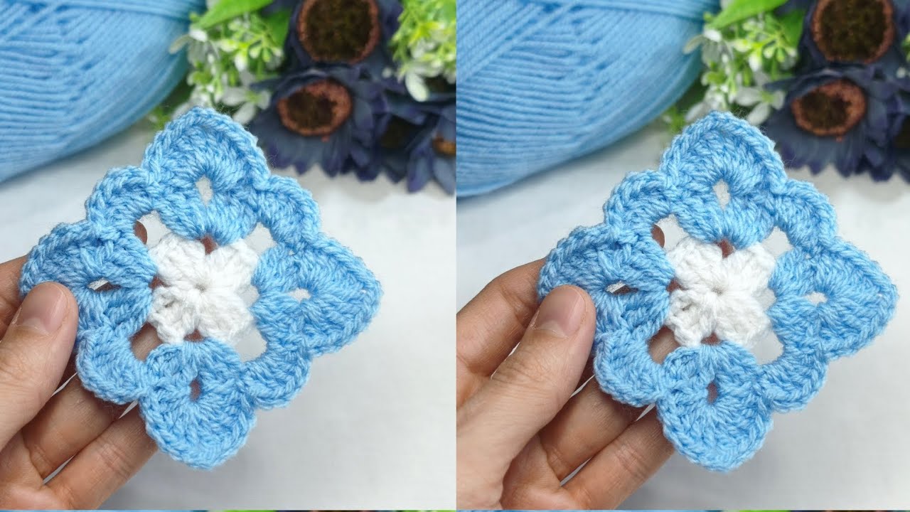 📌A very beautiful crochet motif pattern ❣️ #crochet #knitting #knittingpattern 