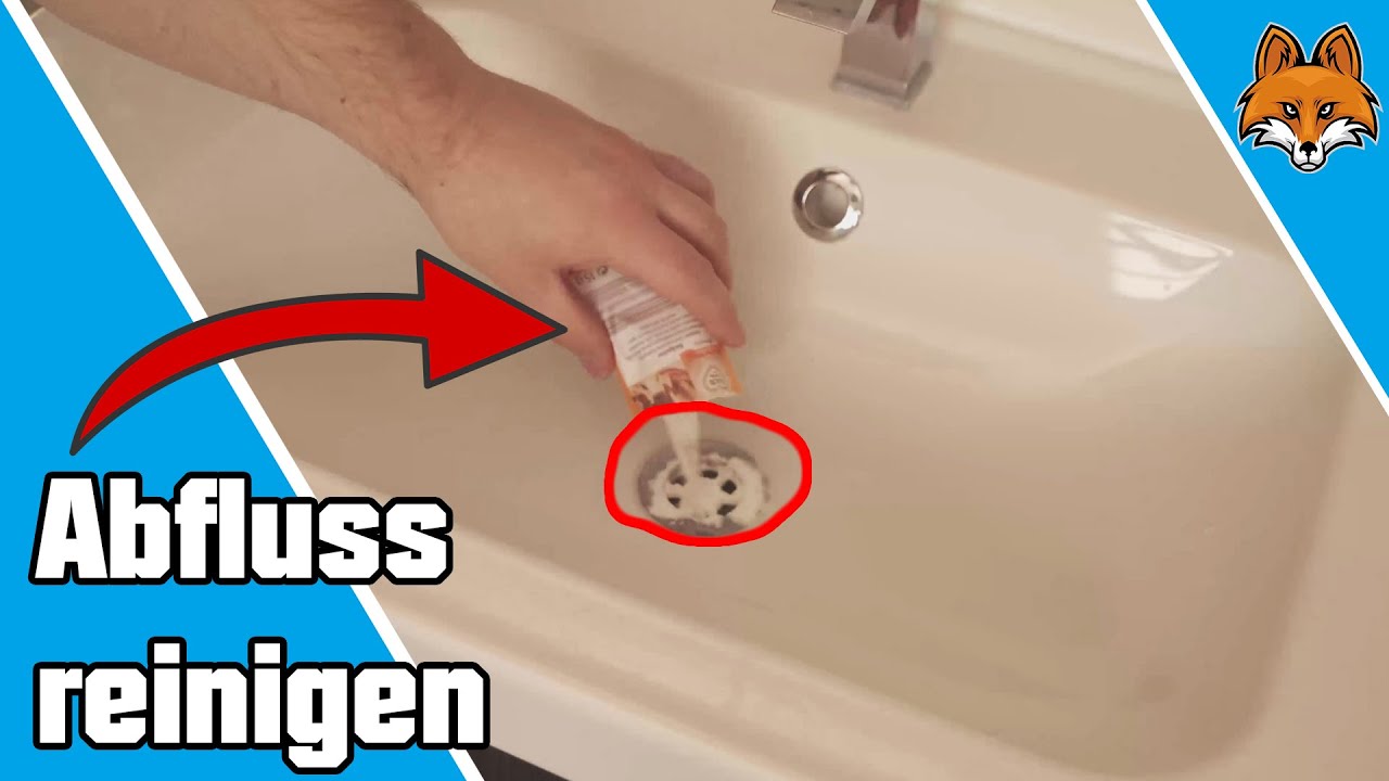 Abfluss reinigen Trick mit Backpulver und Essig 🚿