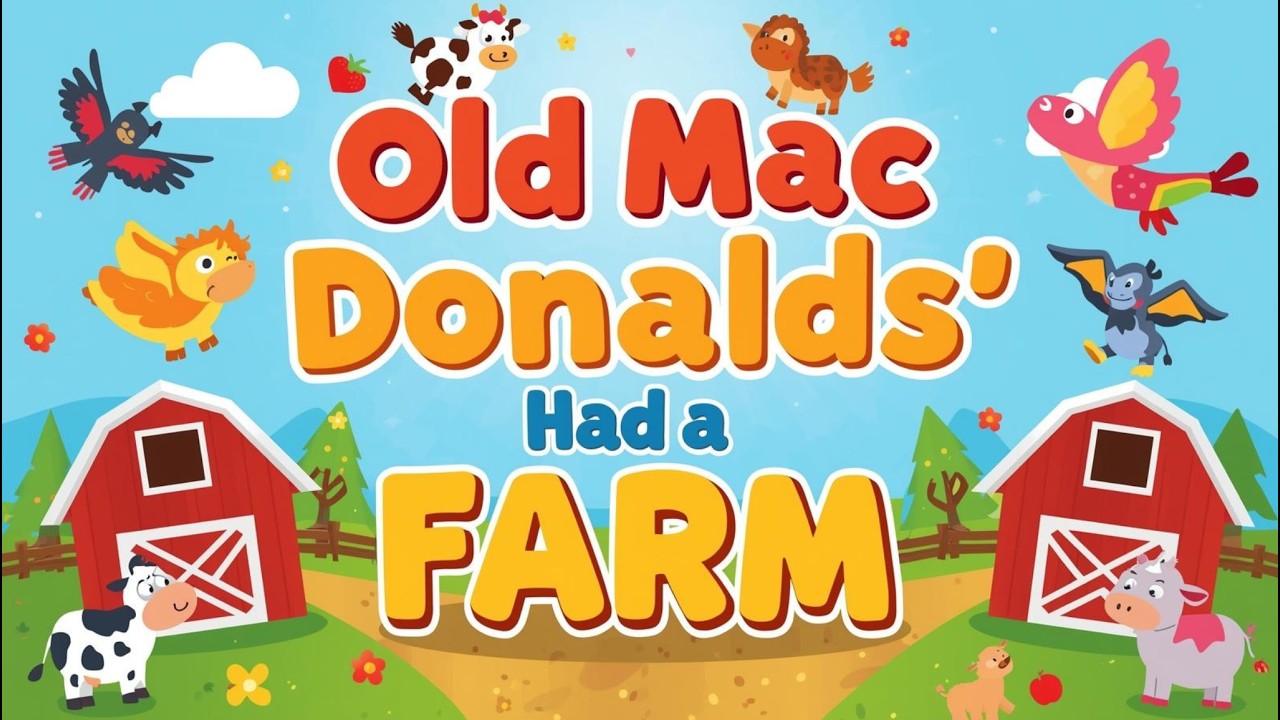 Old MacDonald Had a Farm | Fun Farm Animals Song for Kids