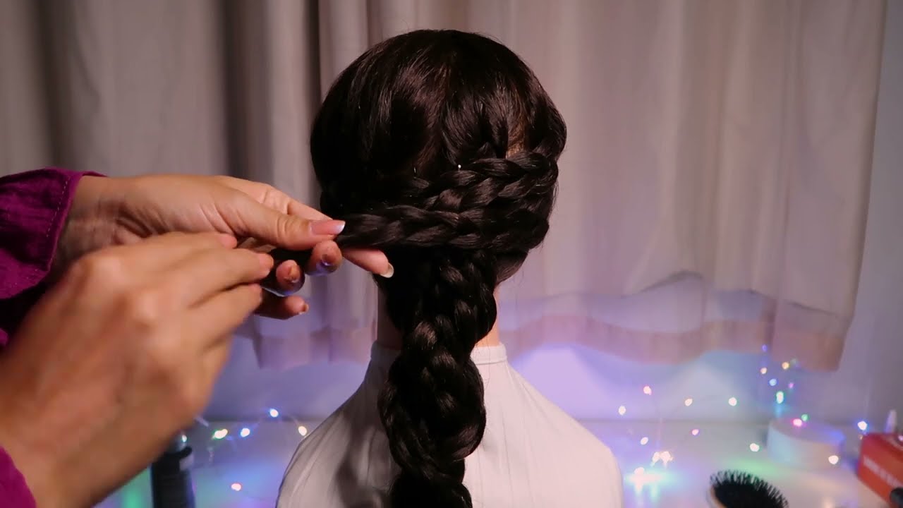 ASMR | Hair Brushing, Penteado & Sons de boca + Mensagem motivacional