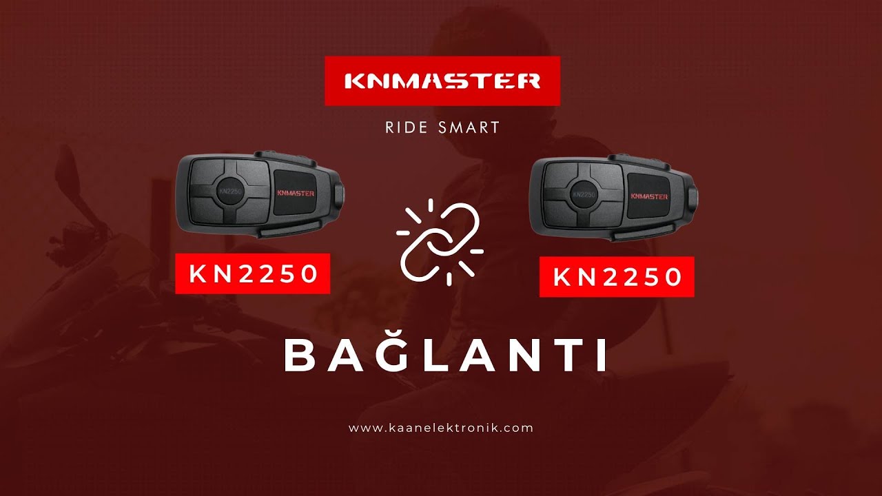 Knmaster KN2250 Bluetooth Intercom Seti -  İnterkom Bağlantısı
