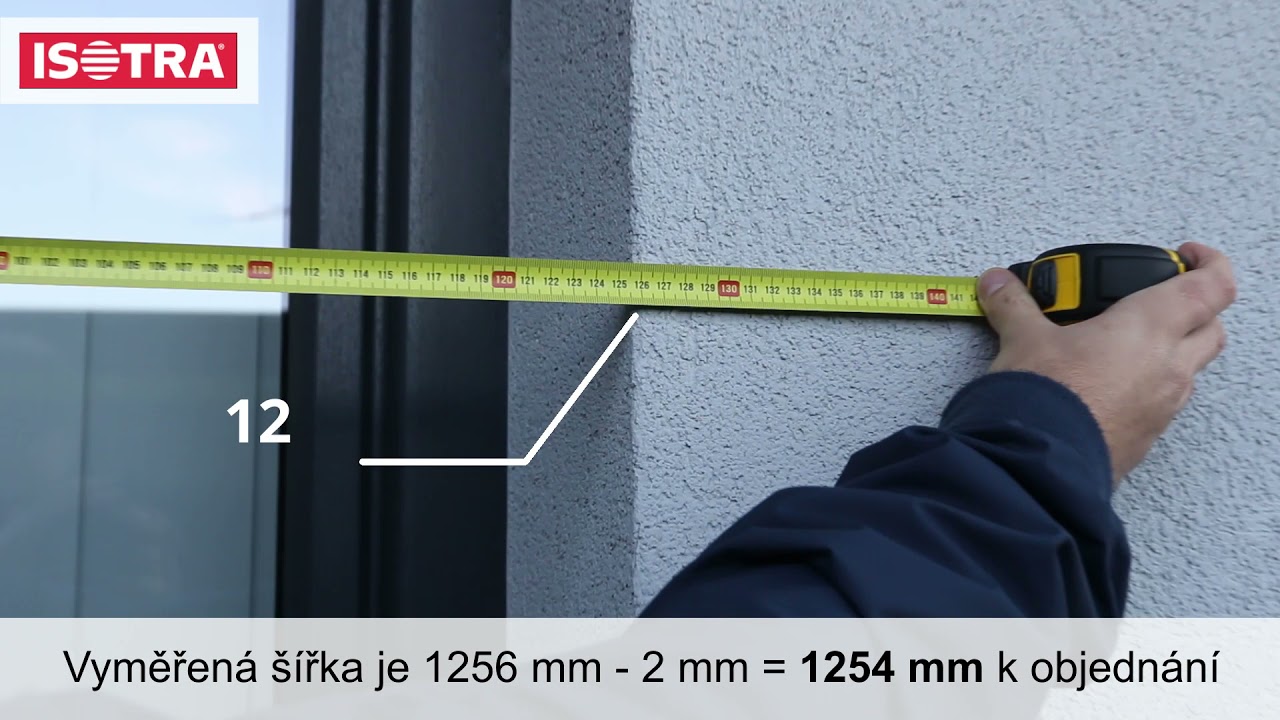 Venkovní žalzie - návod na vyměření