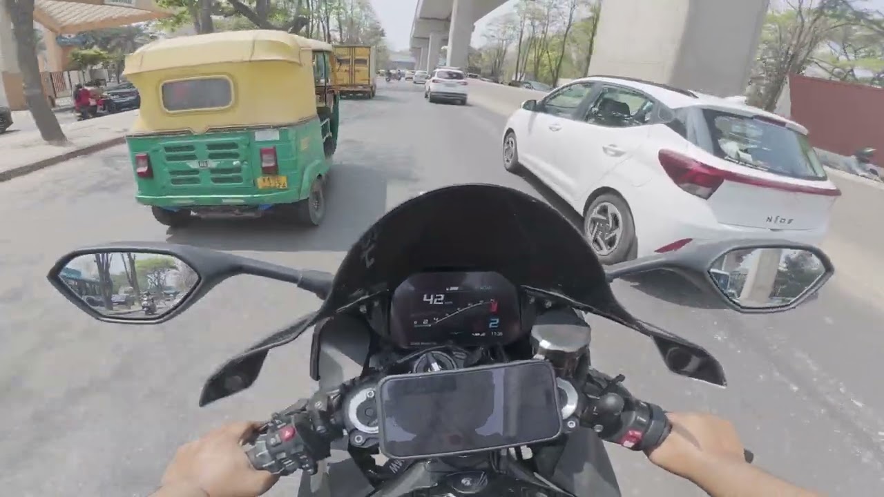 28Feb2026 - BMW S1K Bangalore Biker - Daily Ride - CCD Harlur To Bike N Biker Wilson Garden