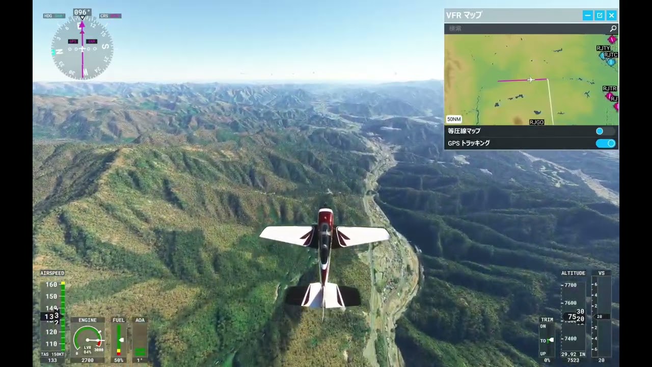 msfs2020 検定山 alt8000付近 10倍速