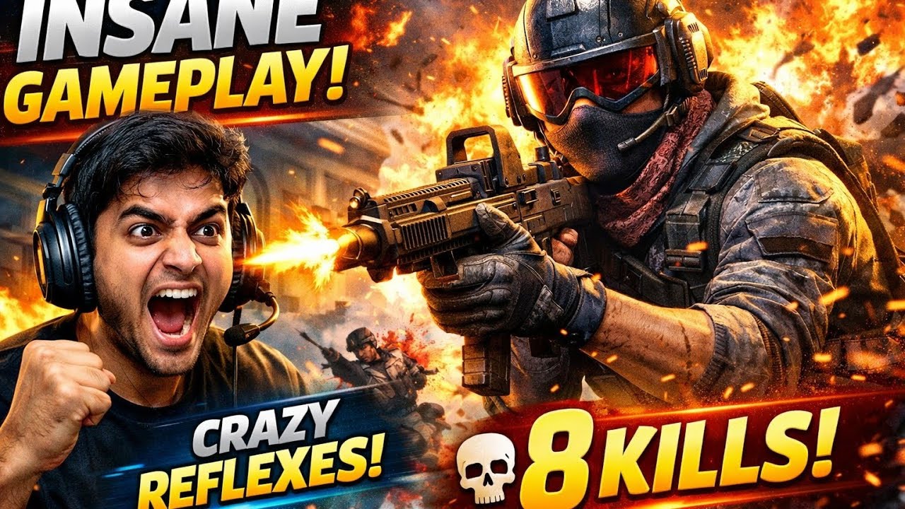 Enemies Couldn't React! ⚡ Crazy Reflex Gameplay | 8 Kills BGMI