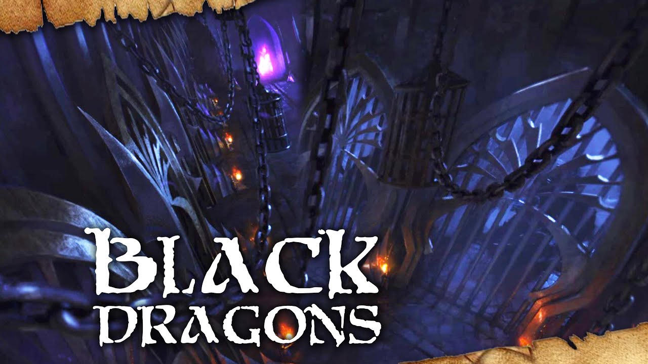 Черные драконы из вселенной Warhammer Fantasy — Total War: Warhammer 3 — монстры Immortal Empires
