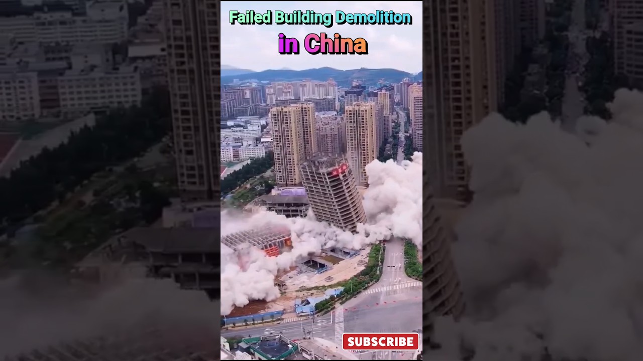 Failed Building Demolition in China #demolition #china