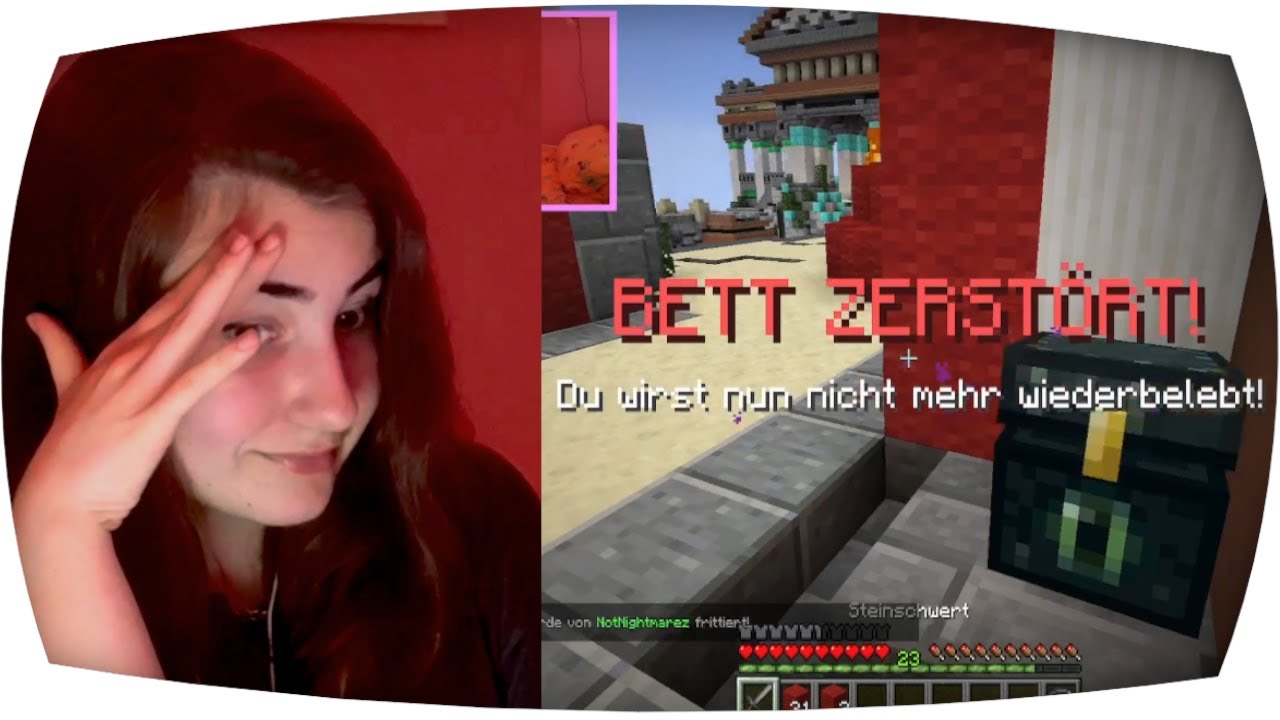 Hab versucht Bedwars zu spiel'n 🙋🏻