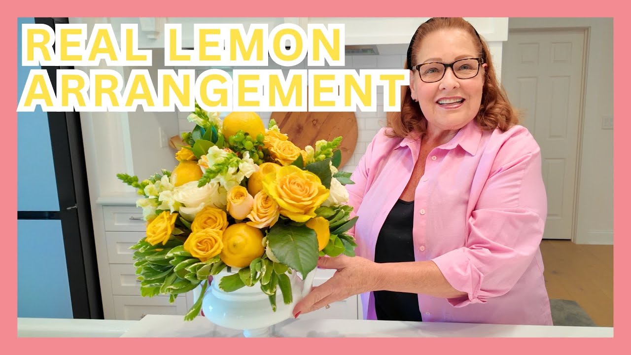 DIY with Me: Real Lemon Floral Arrangement