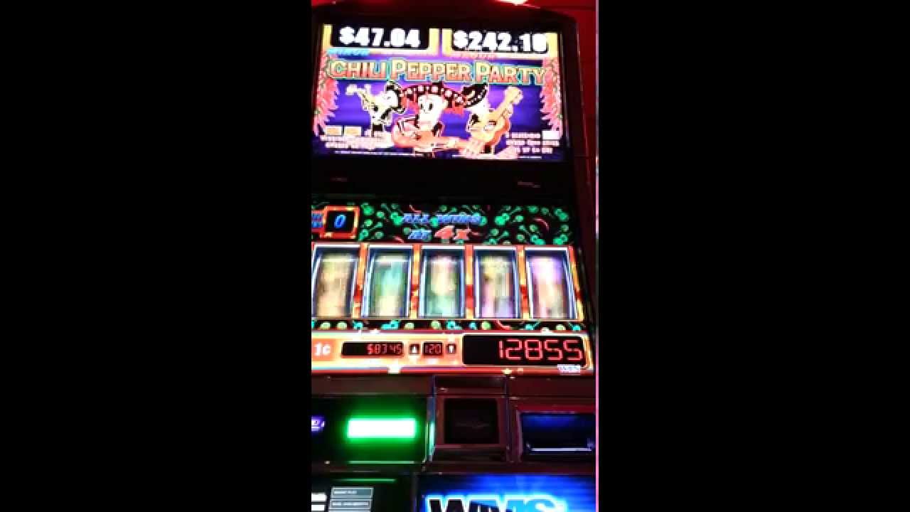 Chili Pepper Party Bonus WMS Slot Machine - Super Big Win with Nice Hit