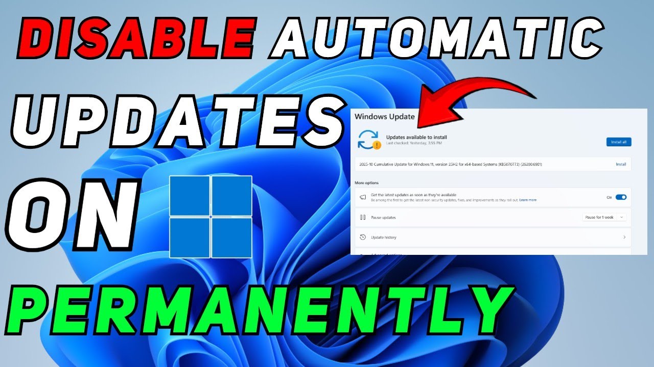 Permanently Disable Windows 11 Automatic Updates: 2025 Guide (No Restart Needed)