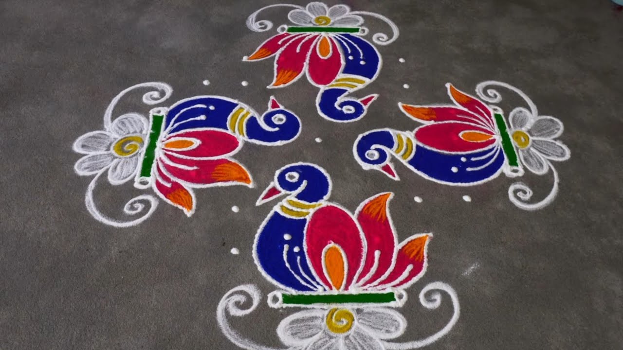 Sankranthi muggulu || kanuma rangolis || rangoli designs ||