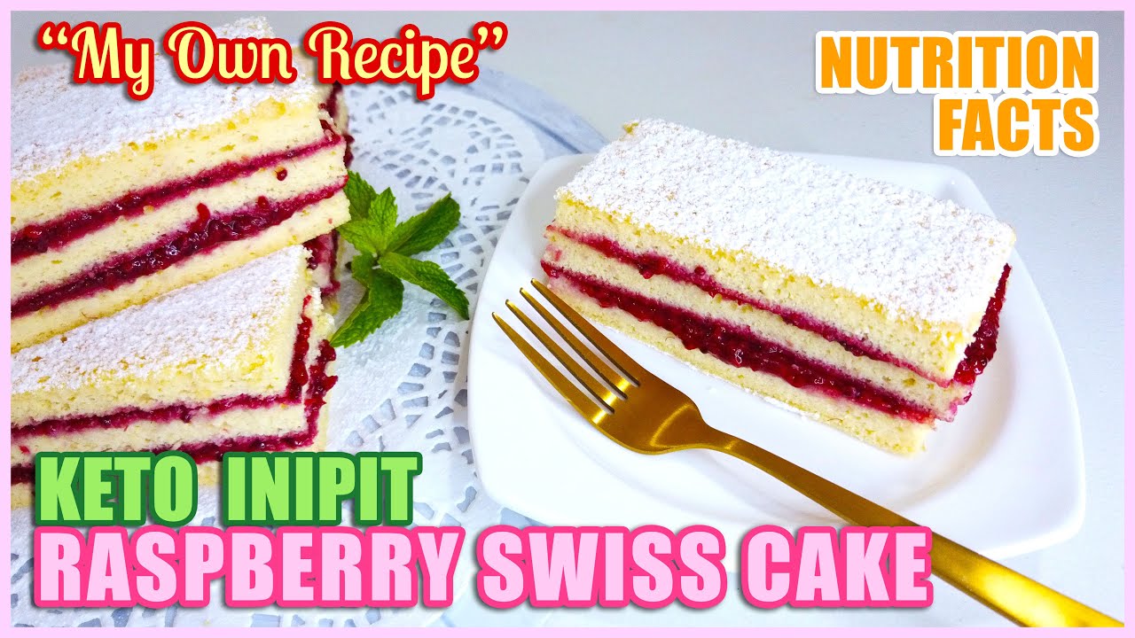 KETO INIPIT RASPBERRY SWISS CAKE - (Recipe credits: Xueli's Kitchen)