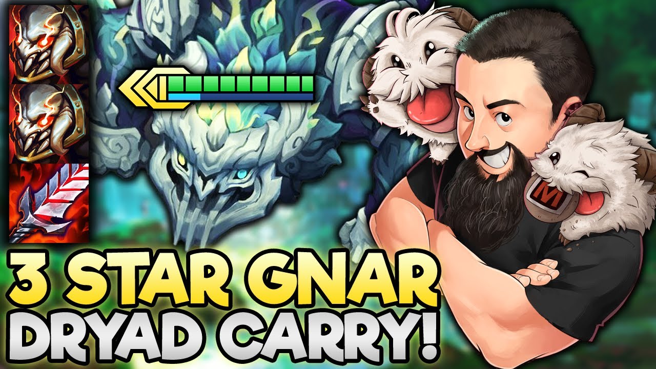 3 Star Gnar - GNAAAAAAAAAR *Throws Rock* | TFT Inkborn Fables | Teamfight Tactics