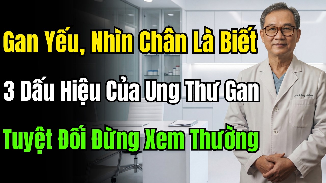 Gan Đang Cầu Cứu Qua Bàn Chân! Nếu Thấy 3 Dấu Hiệu Này, Cẩn Thận Xơ Gan, Ung Thư Gan Gõ Cửa!