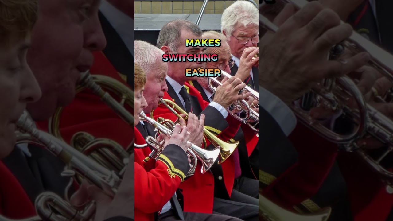 Why do Brass Bands Read TREBLE Clef?🎺 #trumpet #tuba #trombone #baritone #euphonium #musician #band
