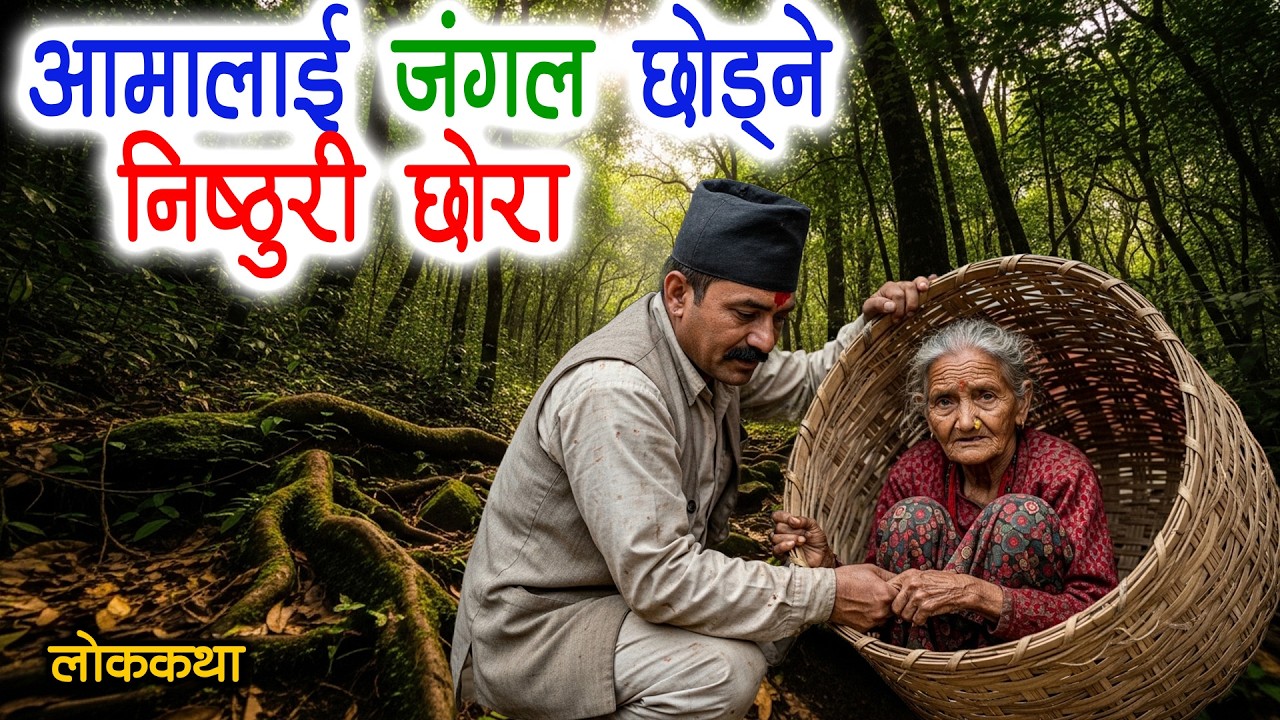 आमालाई जंगल छोड्ने निष्ठुरी छोरा [AAMA CHHORA] Nepali Lok Katha / Nepali Folk Stroy / Nepali Katha