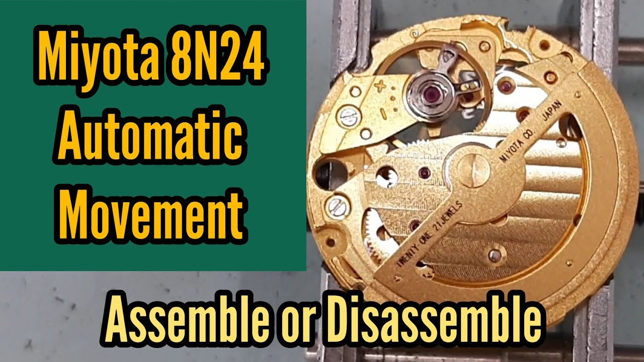 How To Assemble or Disassemble Citizen Miyota 8N24 Automatic Movement | Watch Repair Channel