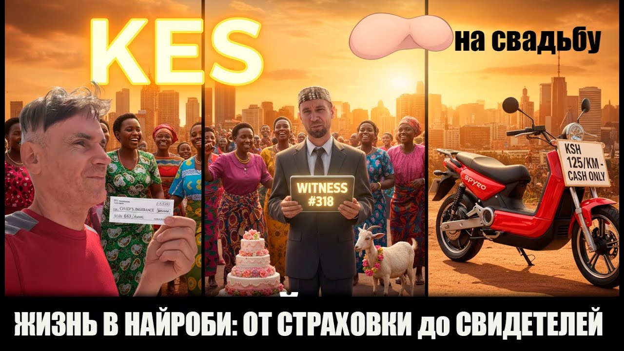 ЖИЗНЬ В НАЙРОБИ: ОТ СТРАХОВКИ за 650 ШИЛЛИНГОВ до СВИДЕТЕЛЕЙ НА СВАДЬБУ