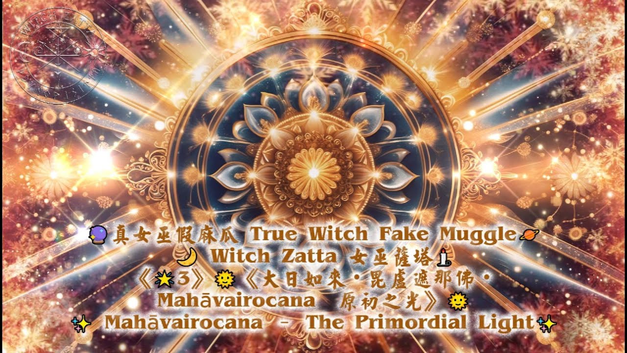 《🌟3》🌞《大日如來・毘盧遮那佛・Mahāvairocana｜原初之光》🌞✨ Mahāvairocana – The Primordial Light✨