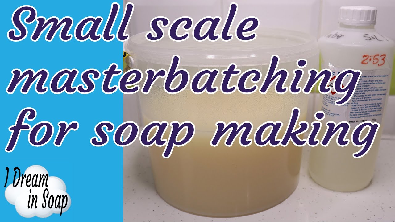 HOW TO master batch lye and oils for cold process soap making, masterbatching soap making tutorial
