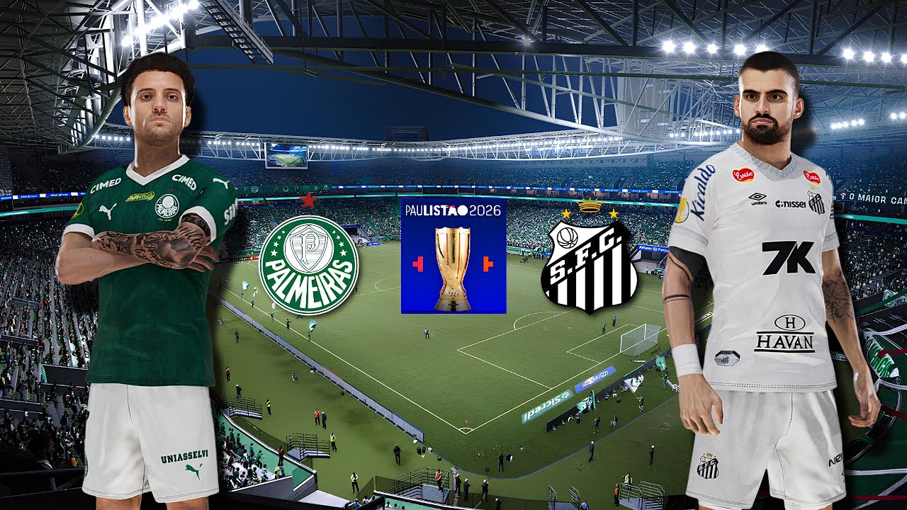 PALMEIRAS X SANTOS | PAULISTÃO 2026 | SIMULAÇÃO | PES 2026 4K60FPS