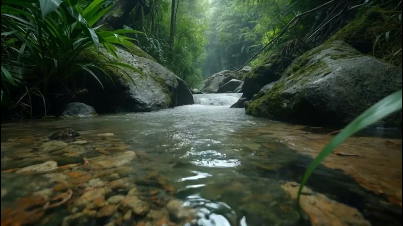 Birdsong & River White Noise 🌊🐦 Relaxing Forest Creek for Sleep, Study, Focus
