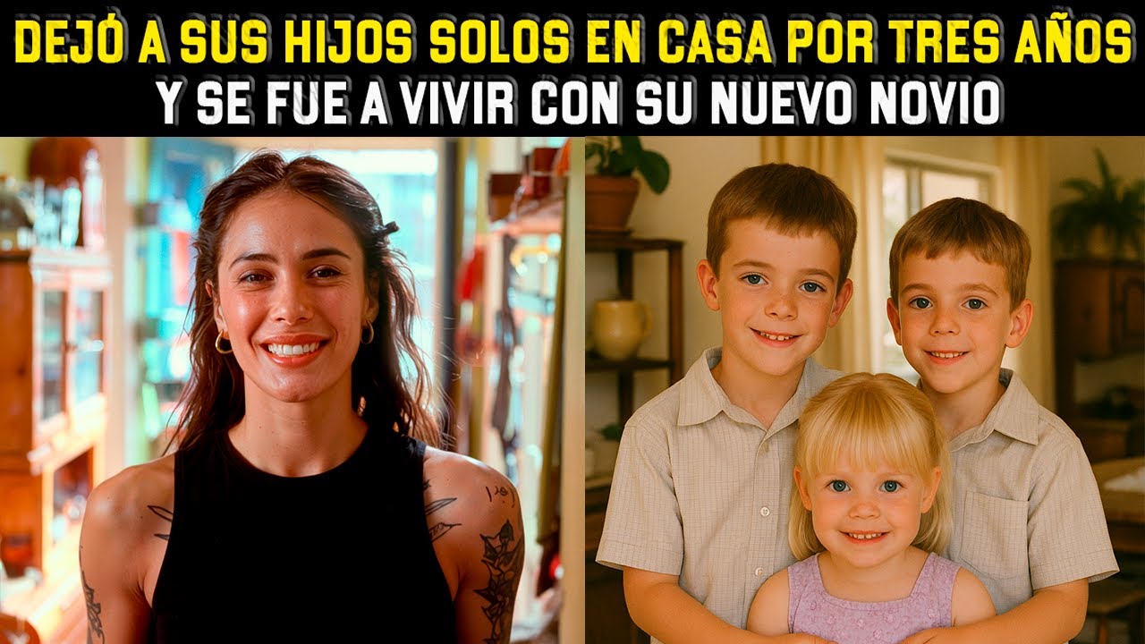 Dejó a sus tres hijos solos en casa por tres años y se fue a vivir con su nuevo novio
