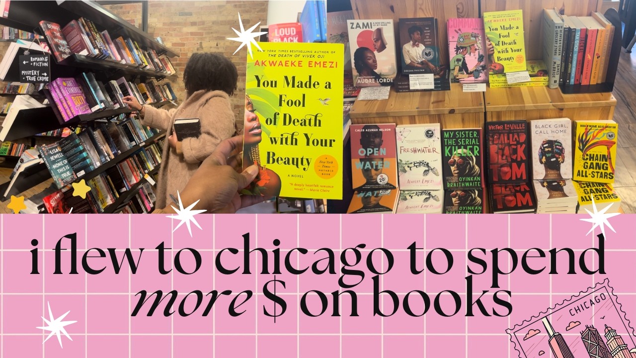 *cozy* bookstore vlog 📚💫 | my visit to chicago, two indie bookstores, book haul