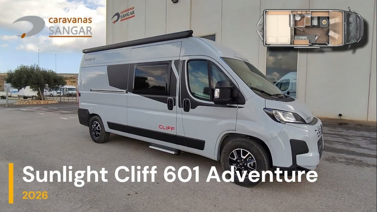Кемпер для приключений Sunlight Cliff 601 2026 года для искателей приключений &mdash; SANGAR CARAVANS