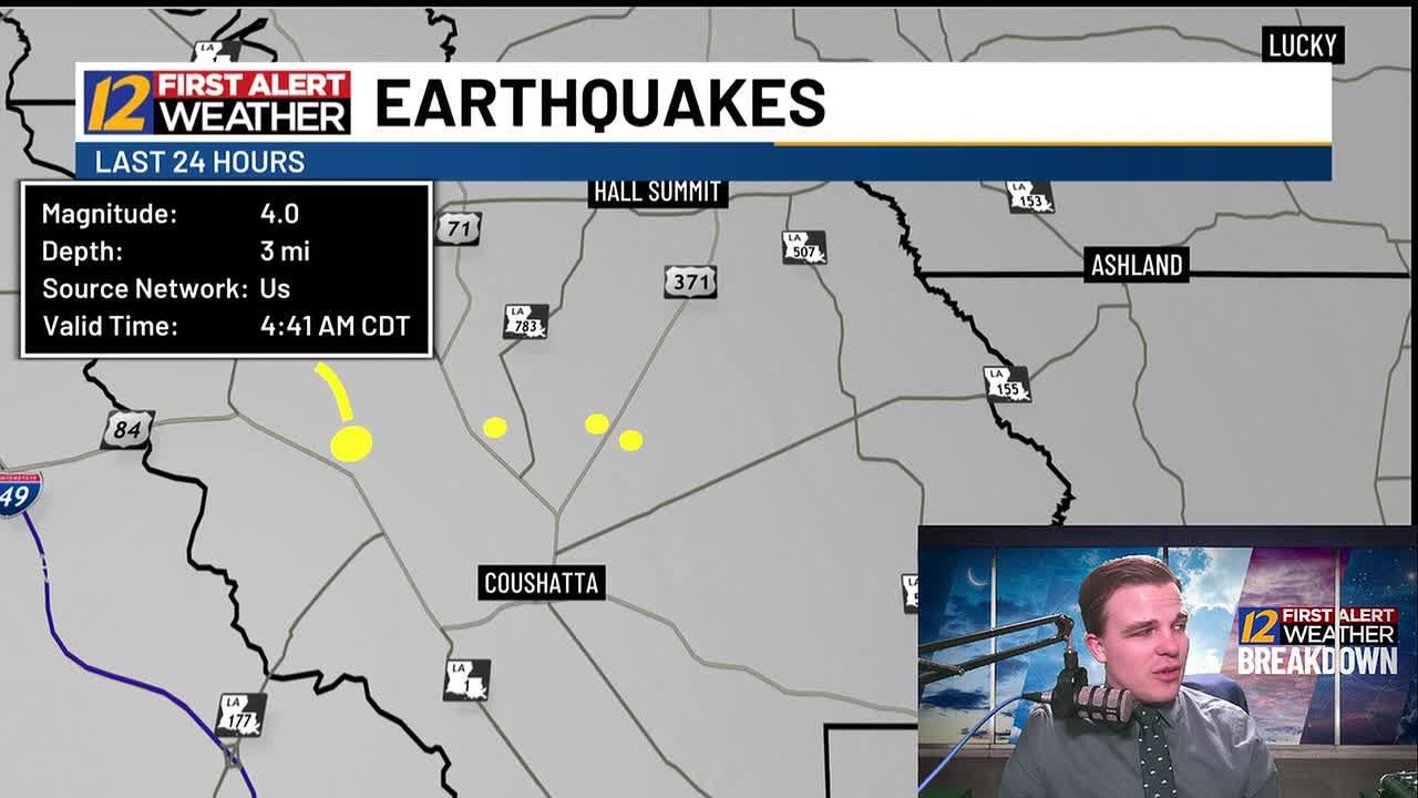 Lots of storms and earthquakes this week in the ArkLaTex