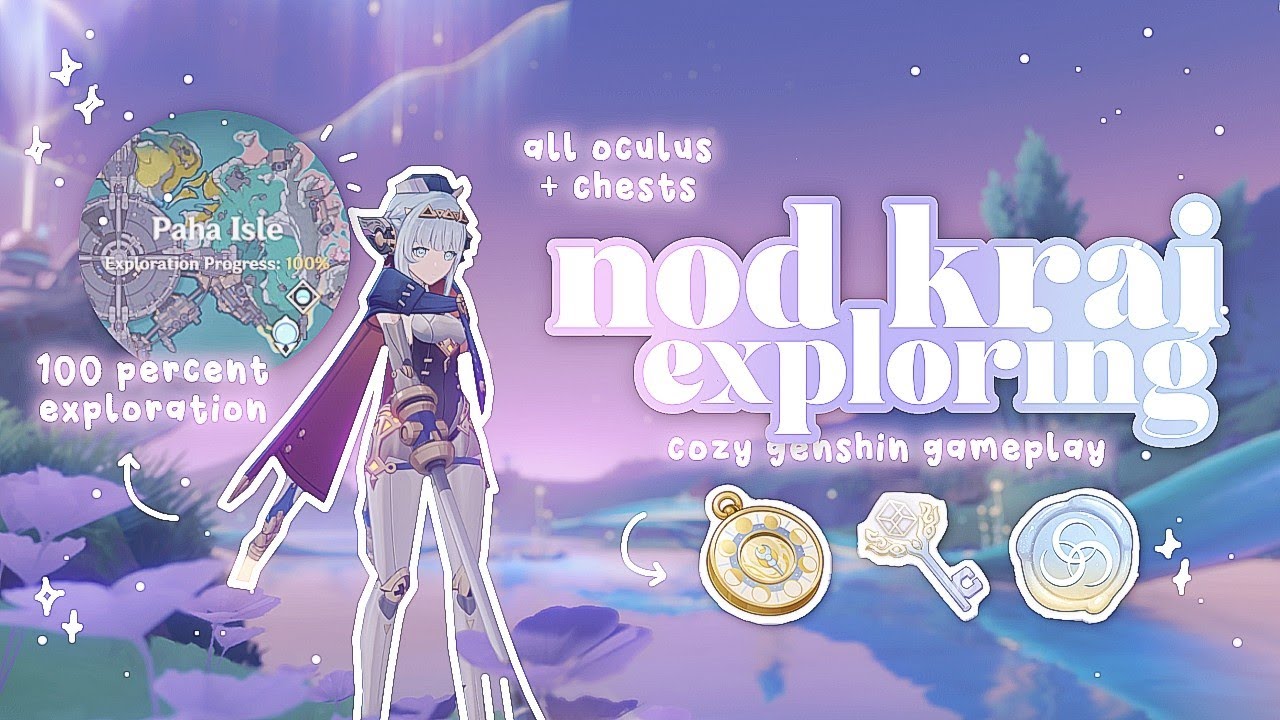 explore nod krai with me  ✧˖&deg;.🌙.𖥔 ݁ ˖☁︎ primogems + mora farm | cozy genshin gameplay