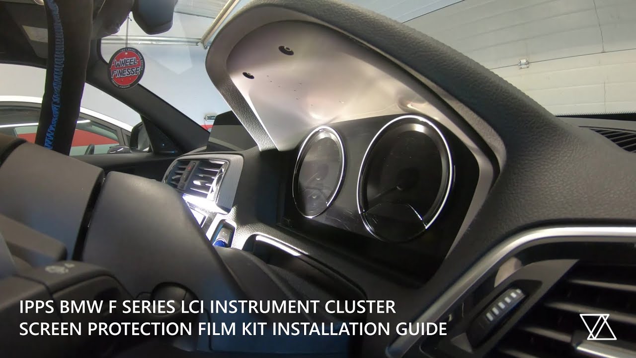 IPPS BMW F Series LCI Instrument Cluster Screen Protection Film Kit Installation Guide