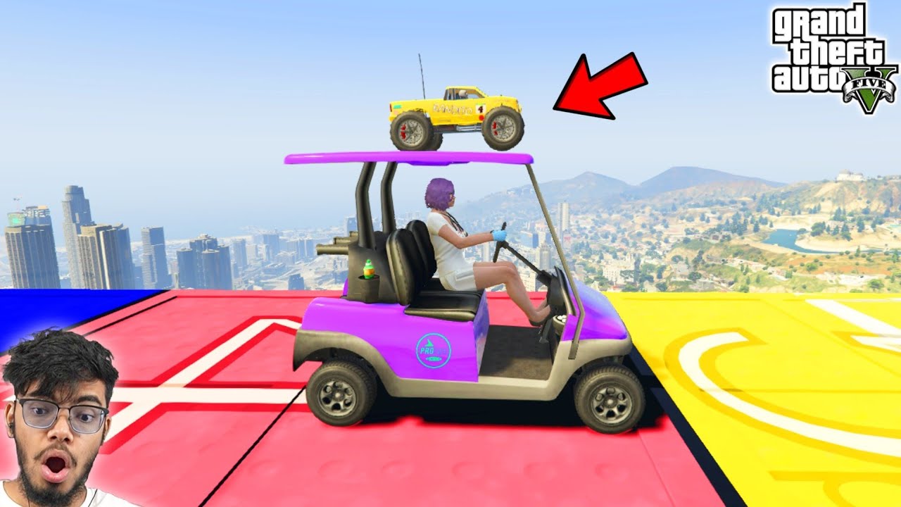 Car + Car Race 999.888% IMPOSSIBLE Challenge in GTA 5!