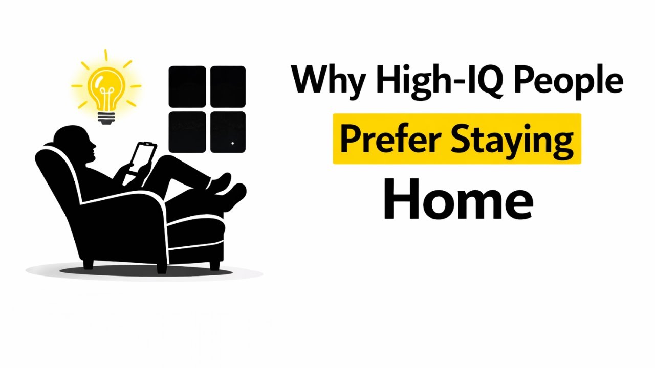 Why High-IQ People Often Prefer Staying Home | Psychology Explains