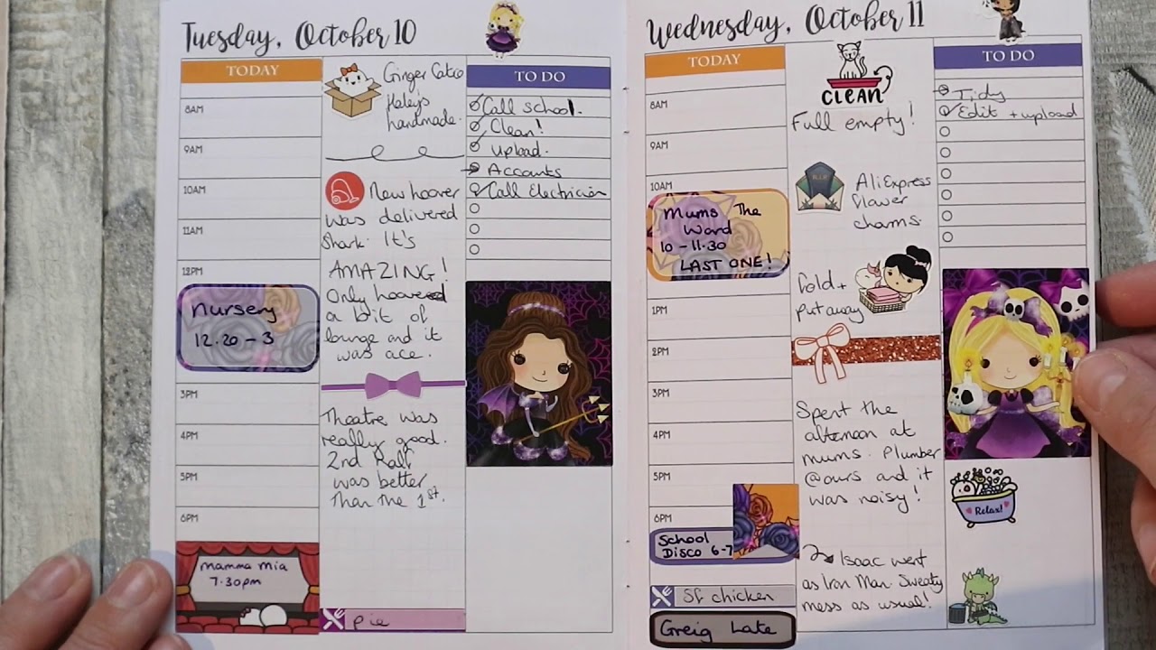 OCTOBER COMPLETED FLIP THROUGH | ANNIEPLANSPRINTABLES B6