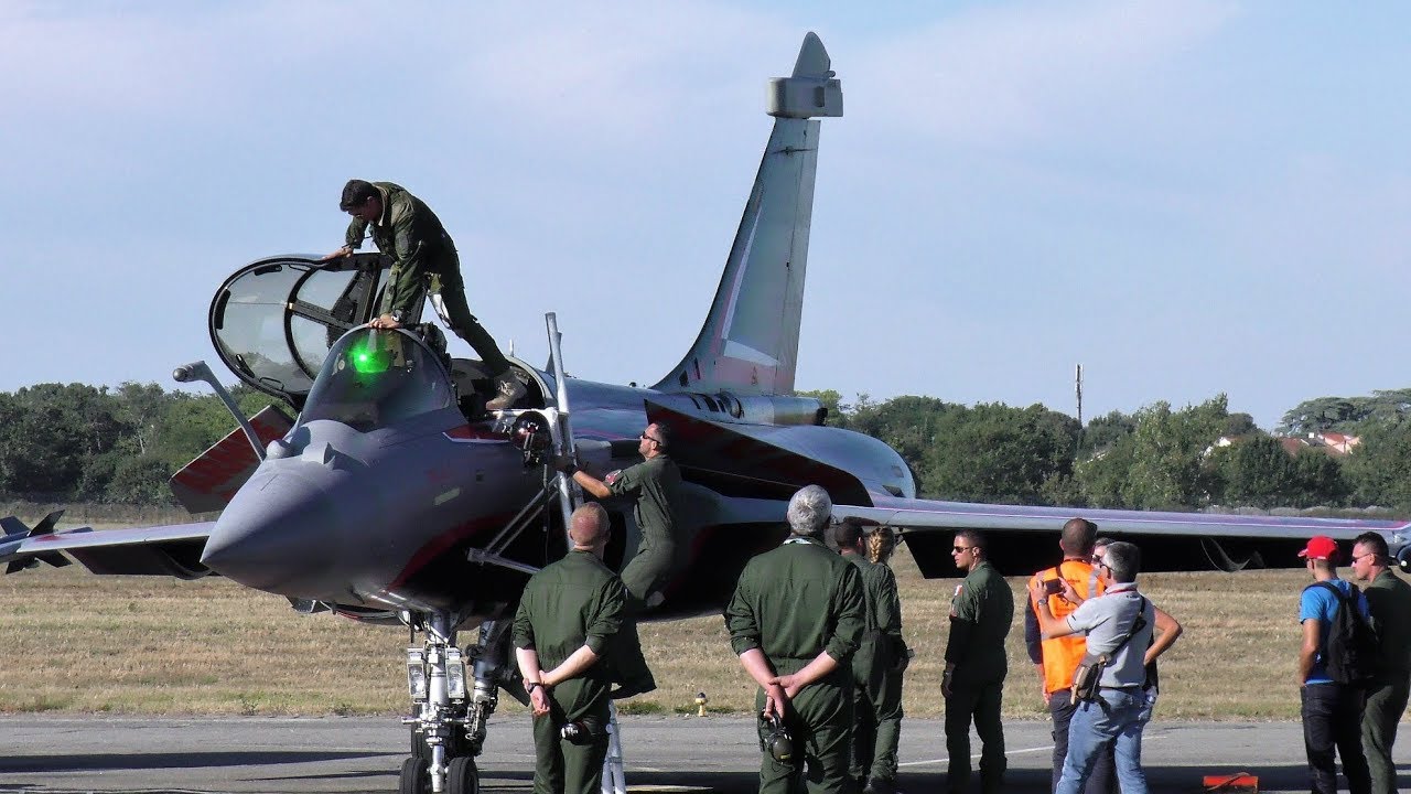 Rafale Solo Display 2018 Avant vol et Mise en Marche 29 sept 2018