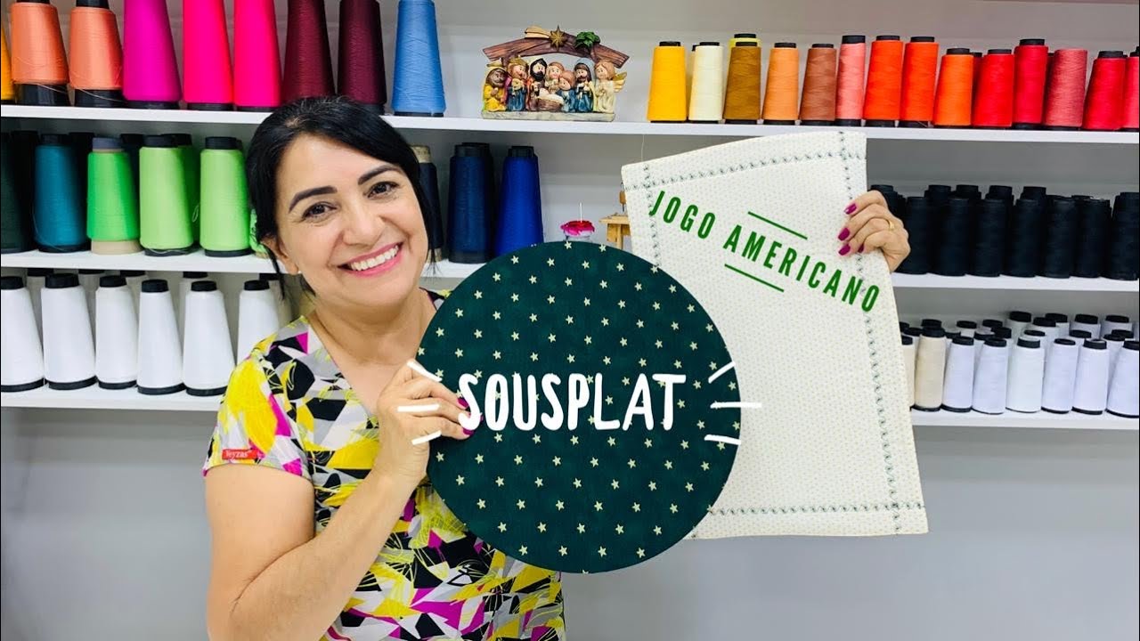 Capa de sousplat e Jogo Americano - Aprenda a costurar no Especial de Natal Mesa Posta