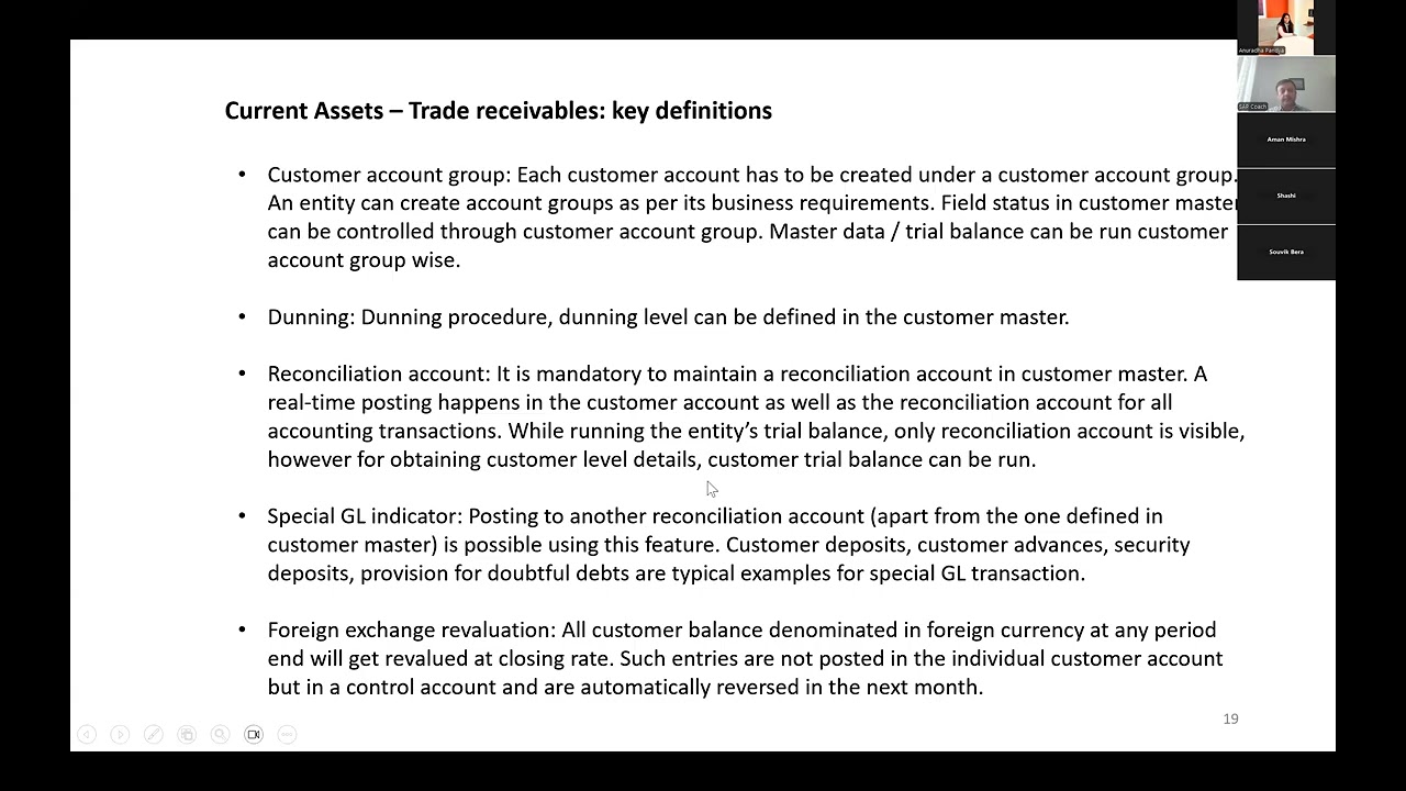 Basics of Accounts Receivables in SAP