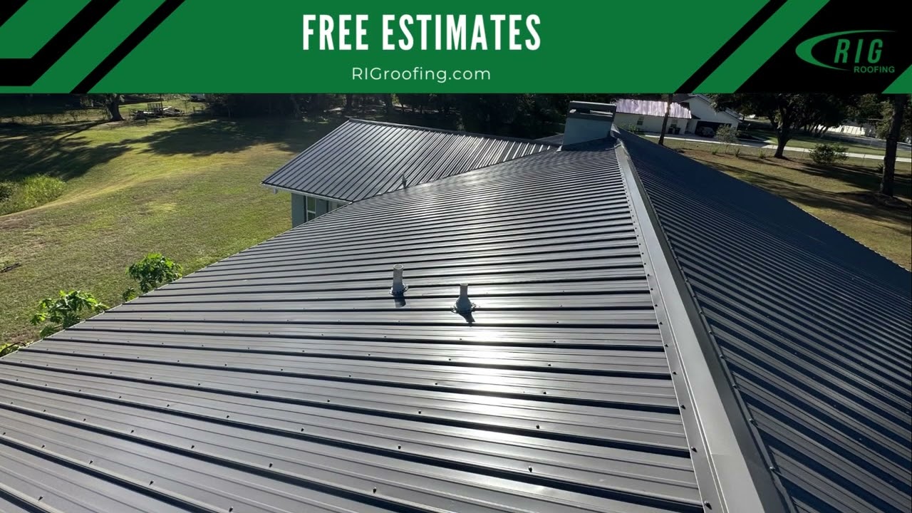 Exposed fastener metal roofing system by R.I.G. Roofing