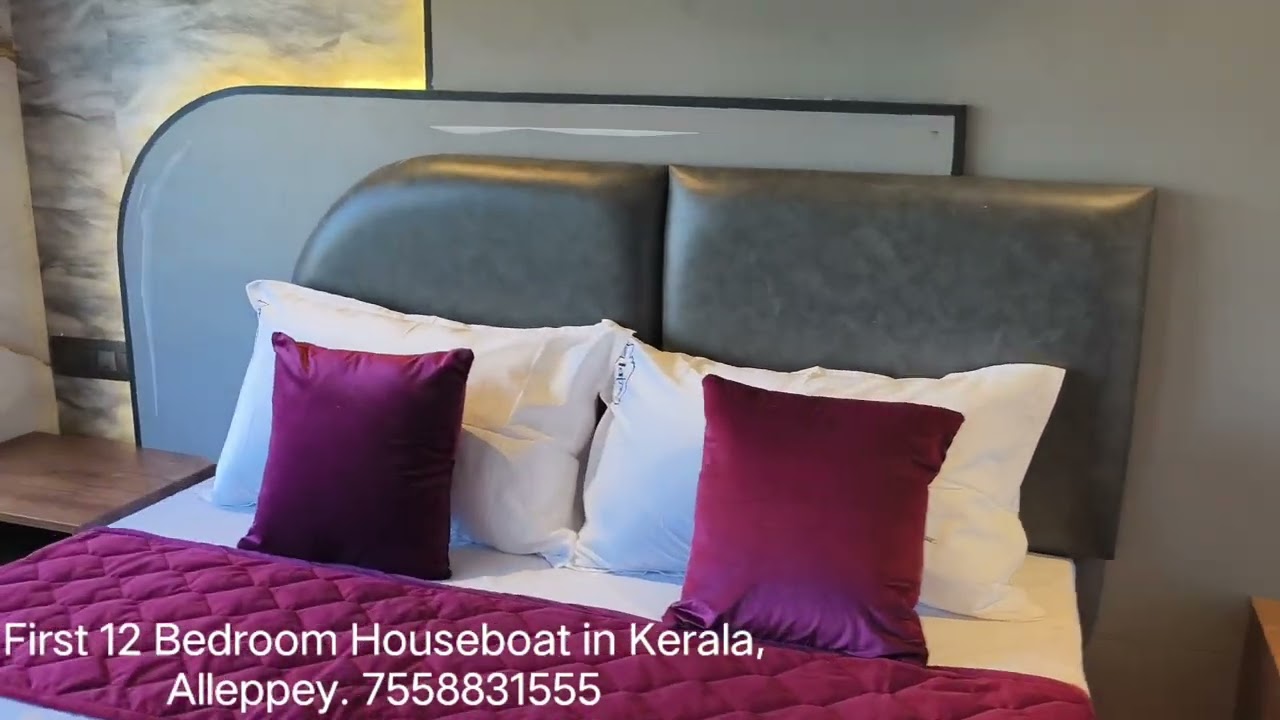 First 12 Bedroom Houseboat in Kerala , Alppauzha ,  PEARLSPOT TOUR' S BLUE WHALE .